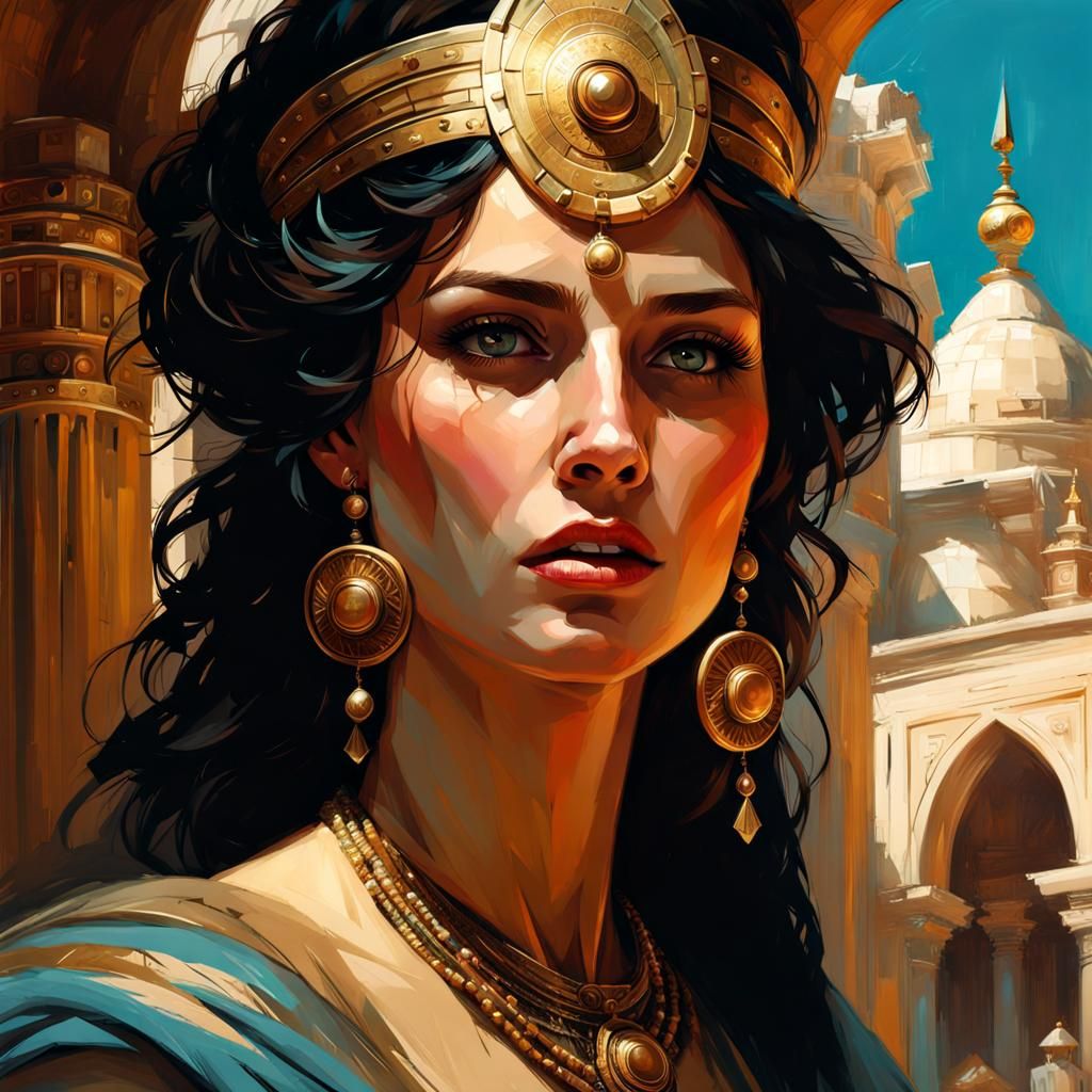 Joyful Woman Portrait with Dramatic Lighting