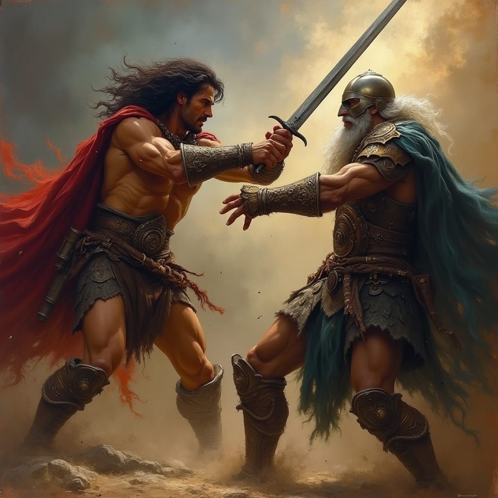 Conan Defeats King Artaban