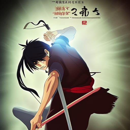 Ninja Assassin in Studio Ghibli Anime Style