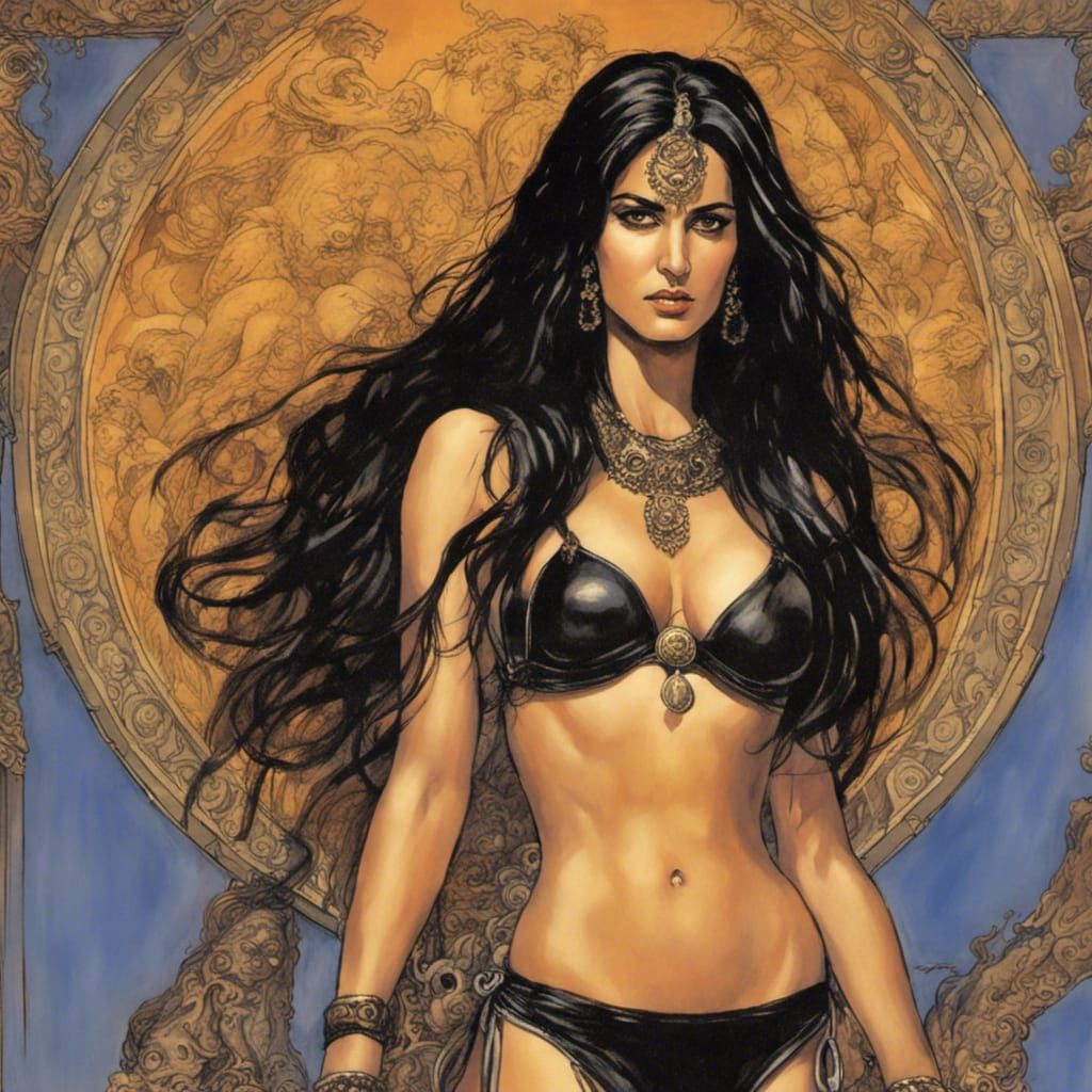 Priestess of Kali in Comic Book Style