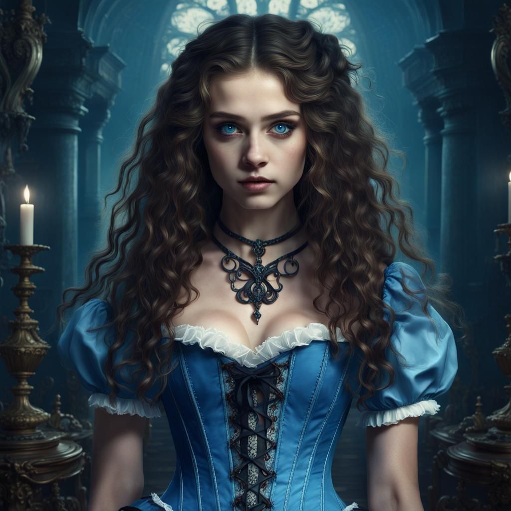 Gothic Alice in Wonderland with Haunted Look