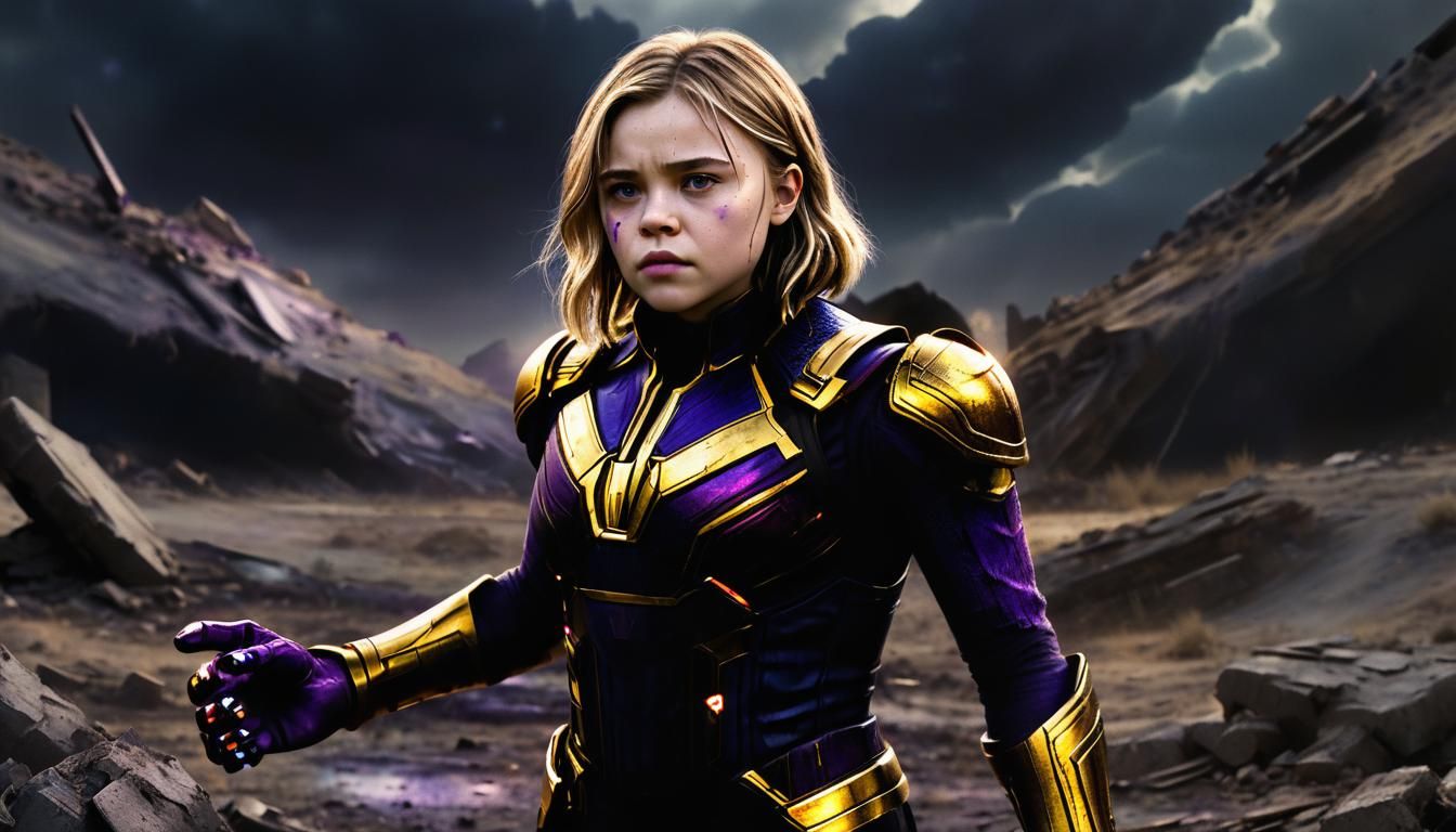 Chloe Grace Moretz as Thanos Concept Art