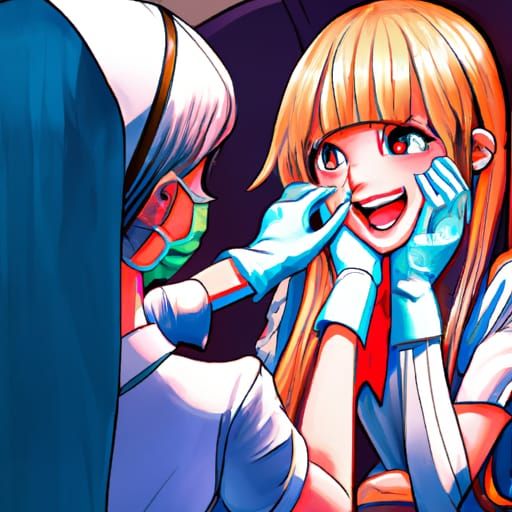 Dentist Examines Girl: Anime Key Visual