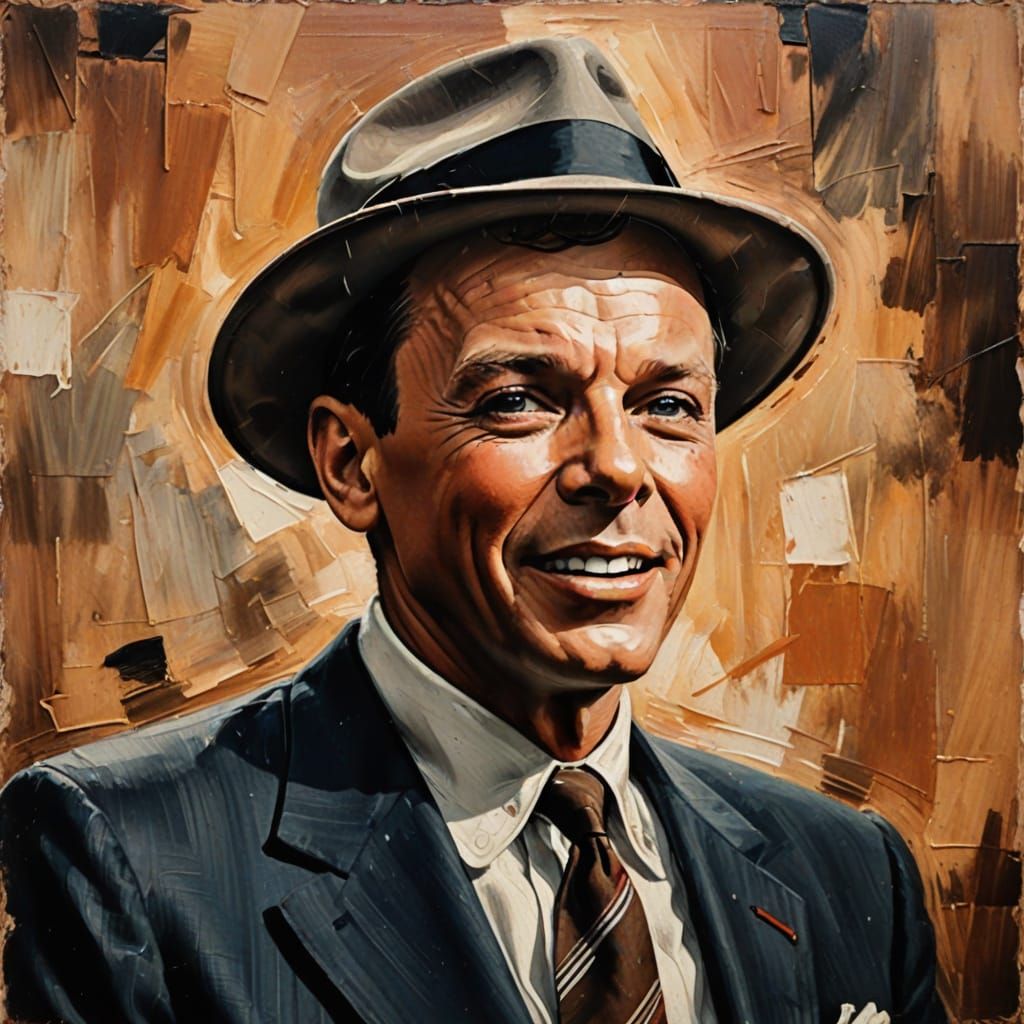 Retro Portrait of a Singer in Vintage Oil Painting Style