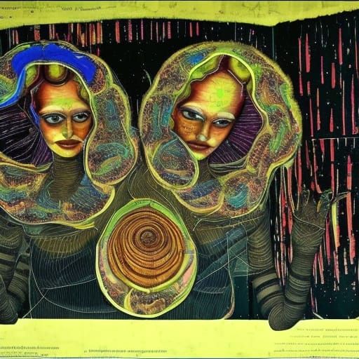 Urania and Calliope: Sci-Fi Horror Contemporary Art