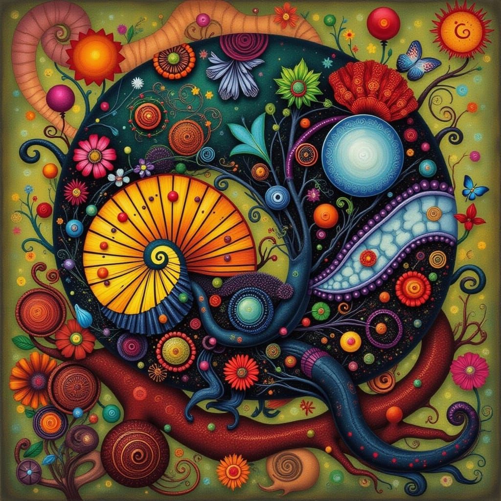 Whimsical Storybook Illustration in Carle Style