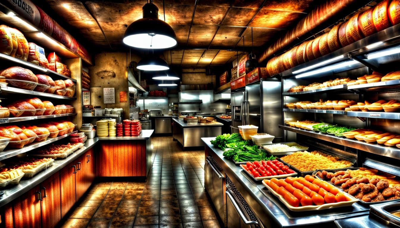 Vibrant HDR Food Landscape