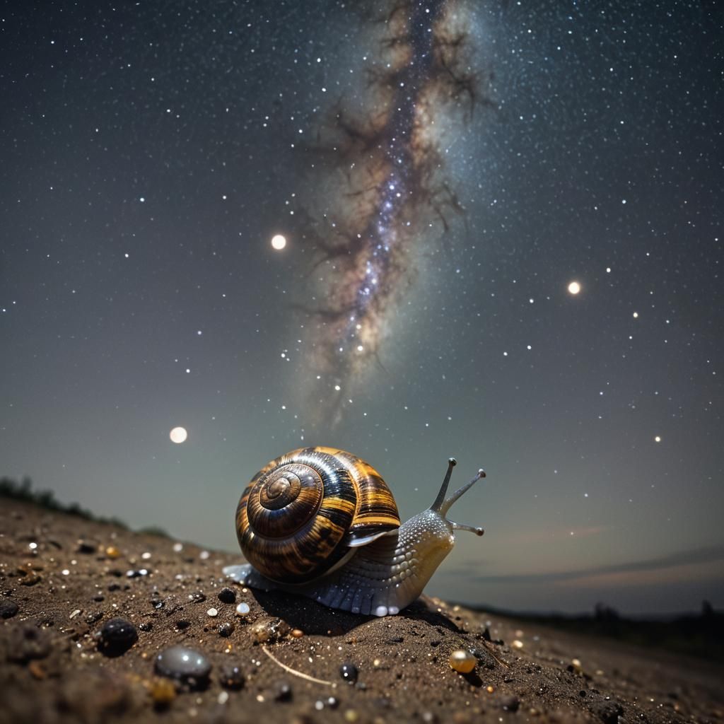 Snail Shell Galaxy in Cinematic Still