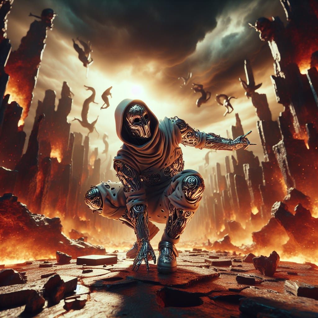 Silver Hierophant Breakdancing in Hell