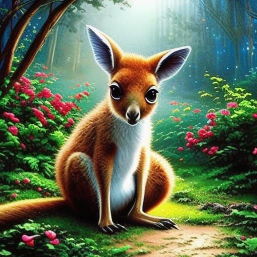 Cute Baby Kangaroo 3