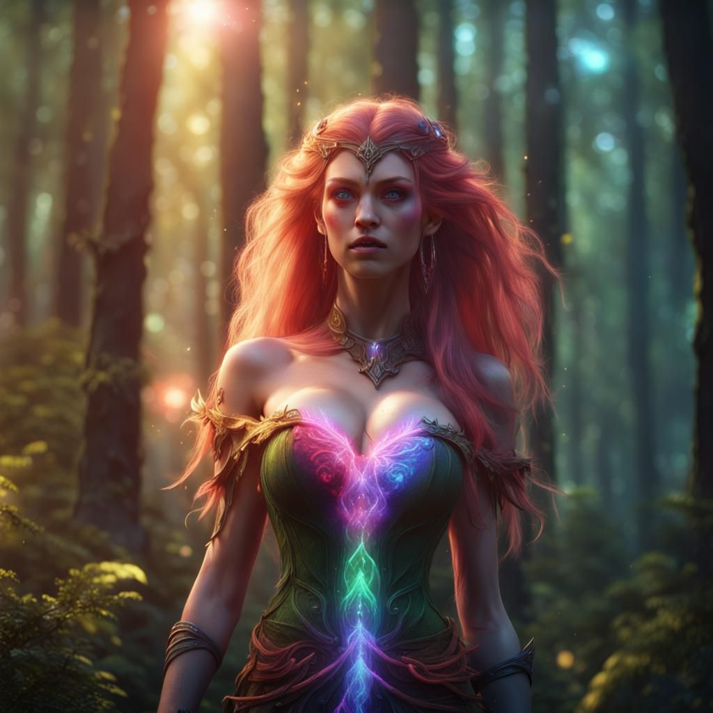 Enchanting Elf Brings Life to Forest