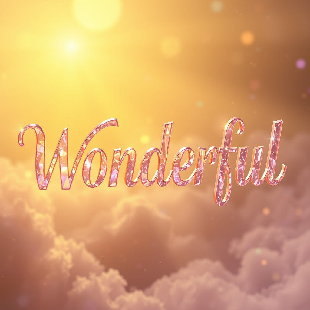 Wonderful in a Heavenly HDR Font