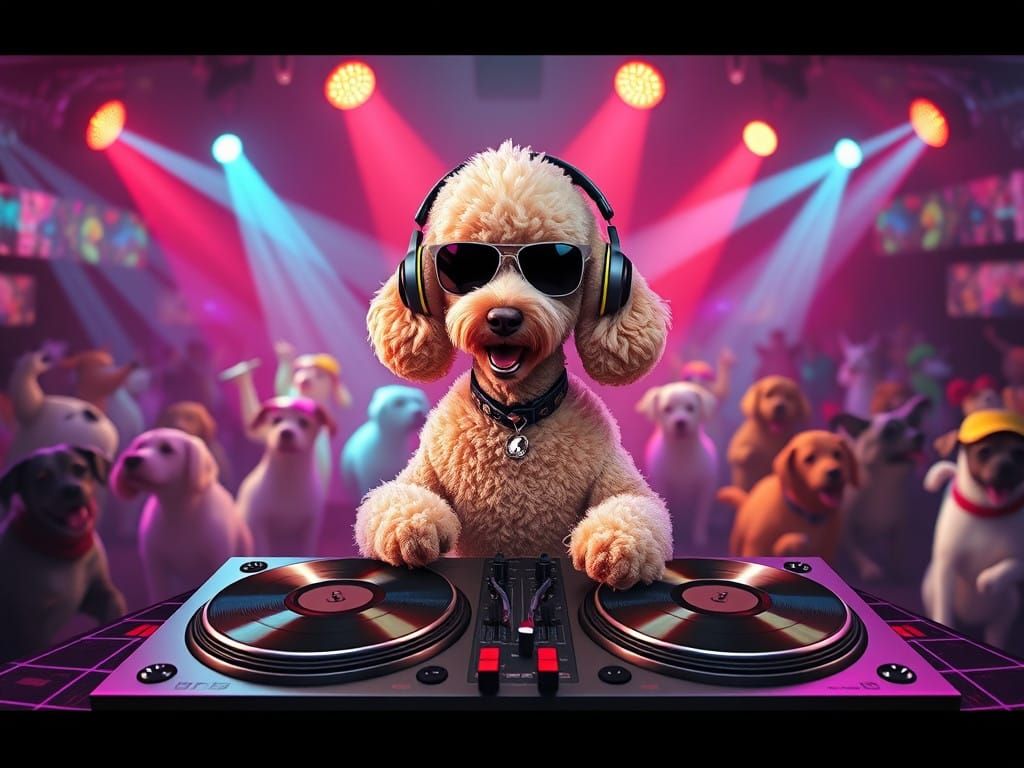 Sleek Poodle DJ Master of the Discotech Beat