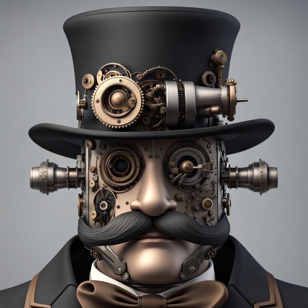 Mechanical Geared Man, Robot, Circa 1500, Detailed CGI