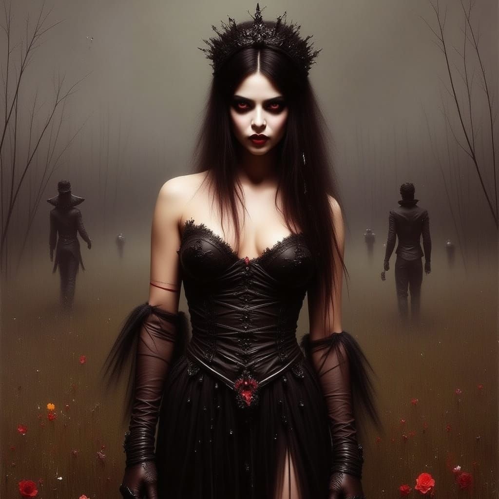 Cyberpunk Goddess of Dark Beauty