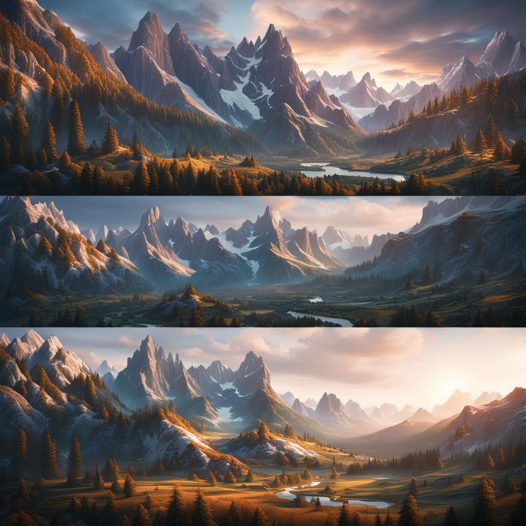 Fantastical Alps Concept Art in Unreal Engine 5