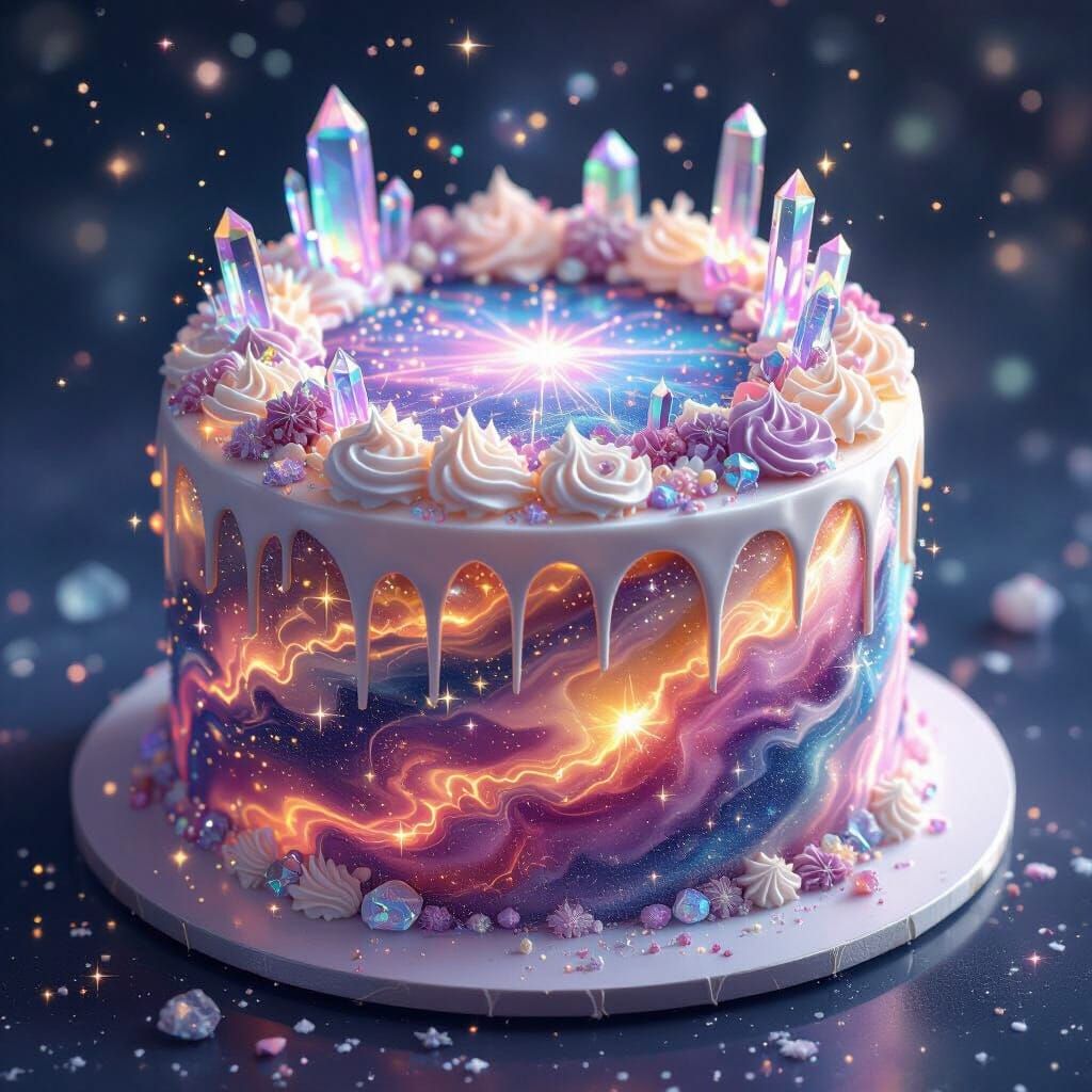 Celestial Cake of Starlight and Cosmic Dust