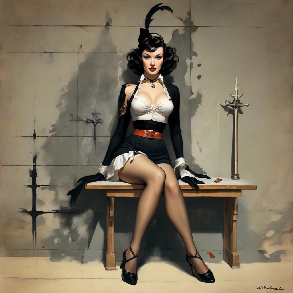 Grimdark Pin-Up Art
