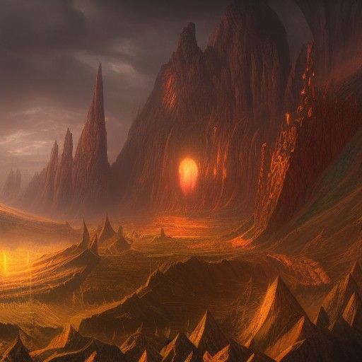 Detailed Matte Painting of Mjölnir in 8K