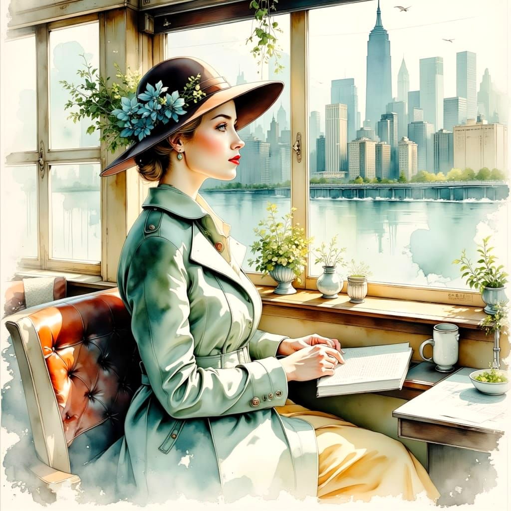 New York State of Mind Watercolor Painting