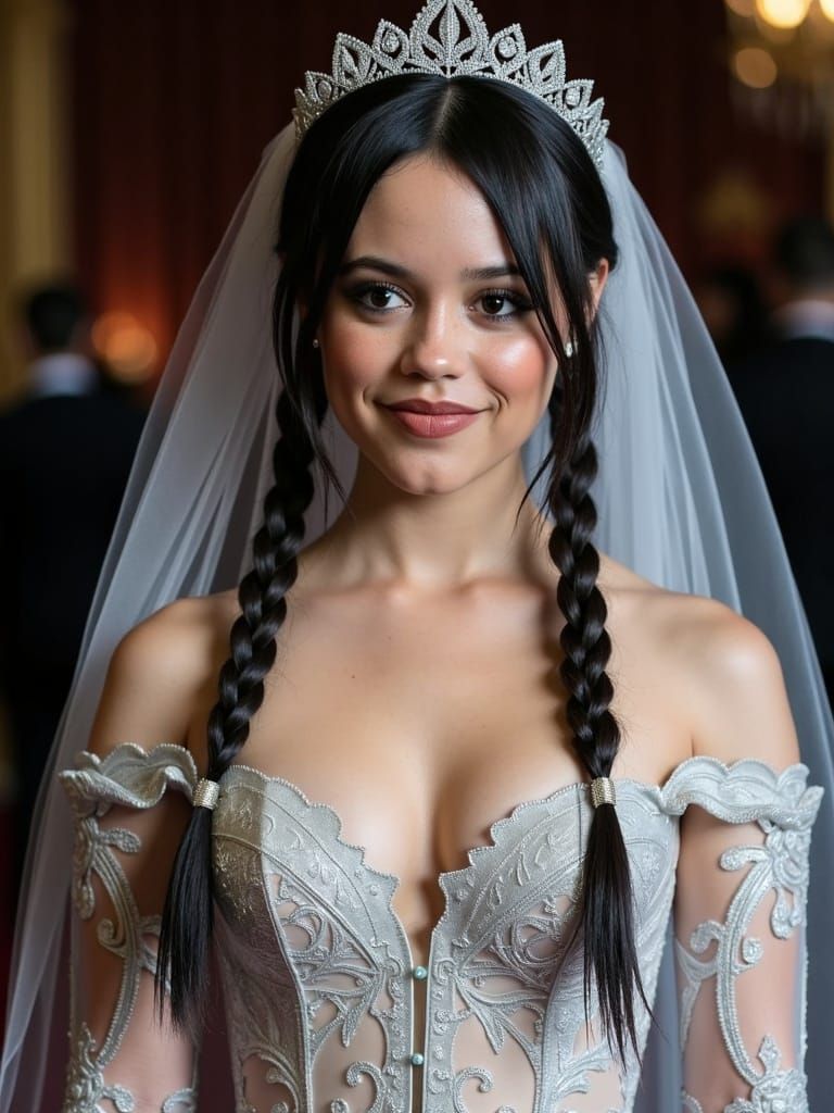 Jenna Ortega dressed up for halloween.