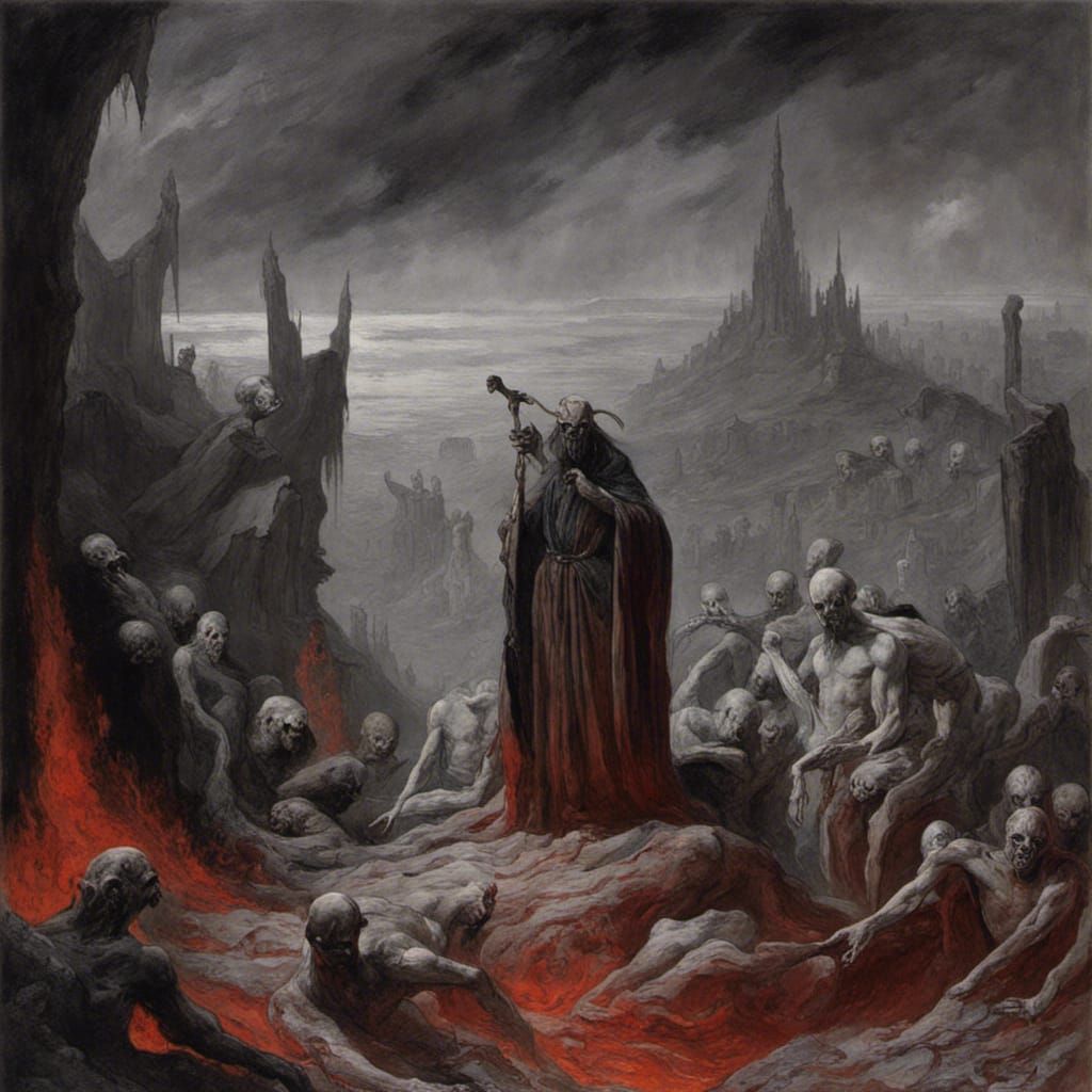 Belphegor: A Gothic Horror Illustration