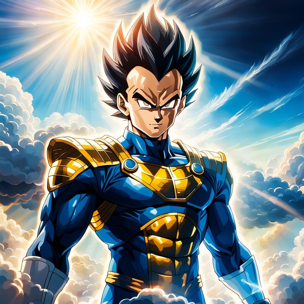 Vegeta in Divine Heavenly Light