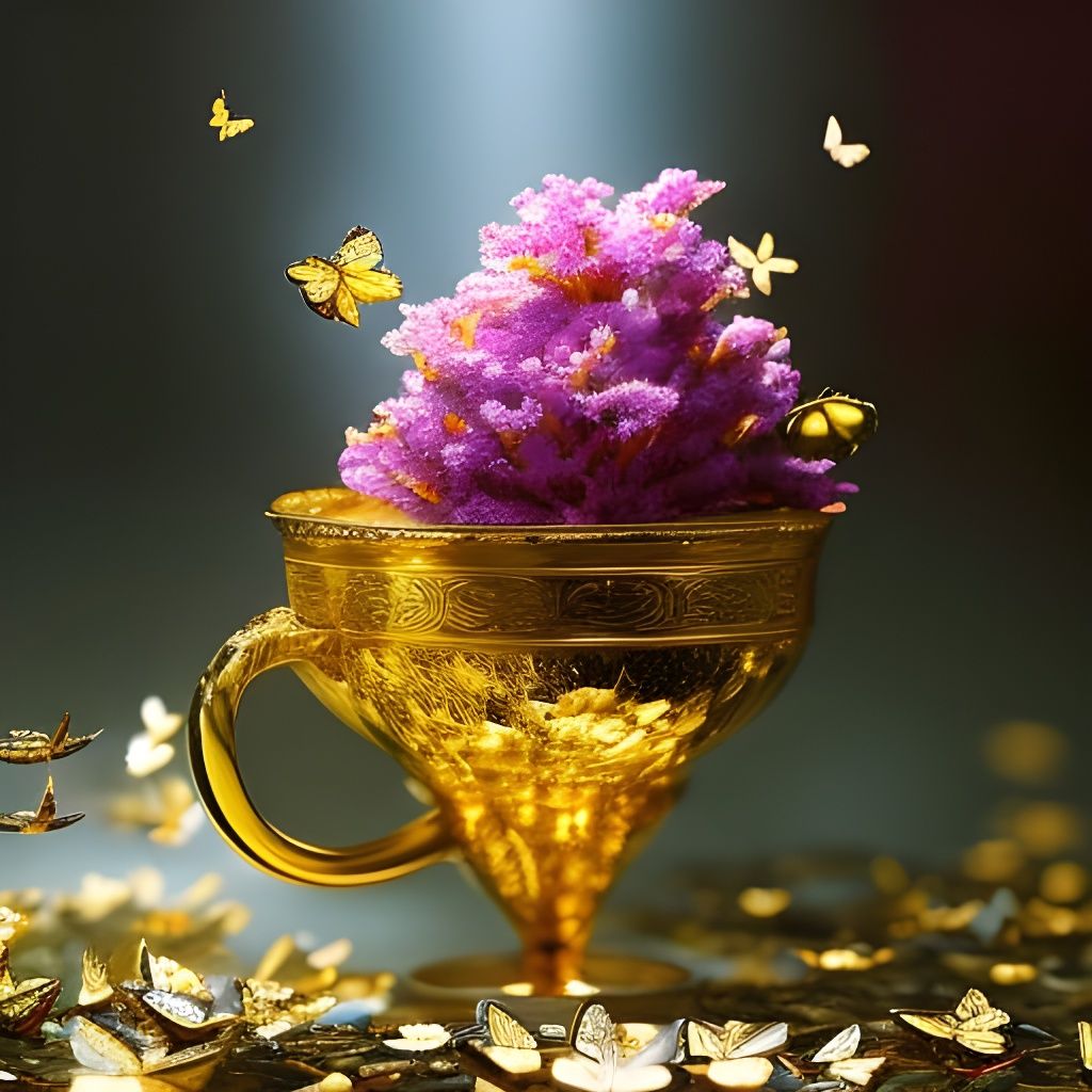 Golden cup of sweet nectar