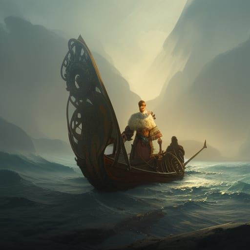 Viking ship langskip