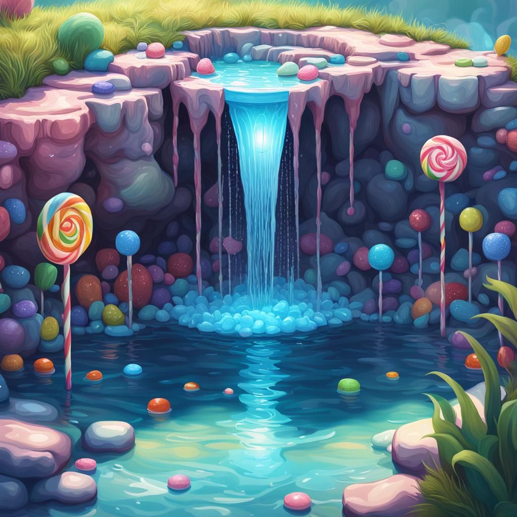 Candy Art Wellspring in Postmodern Style