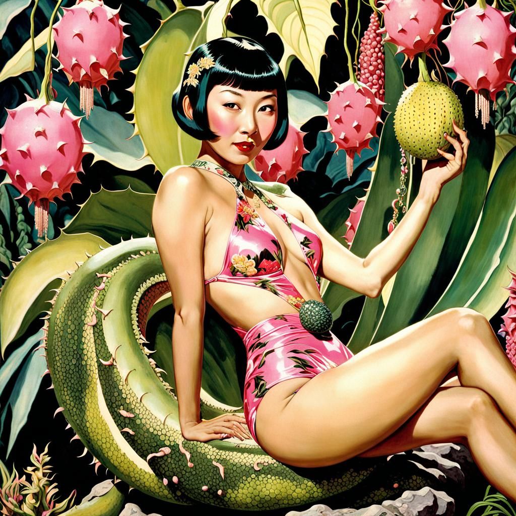 Anna May Wong in a Dragon Fruit Paradise