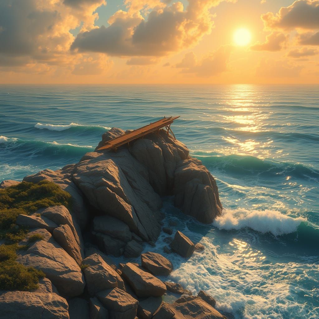 Golden Shore: A Love Poem in Impressionistic Style