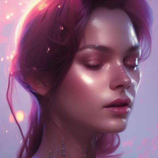 See-Through Princess Portrait in Hyperdetailed Style