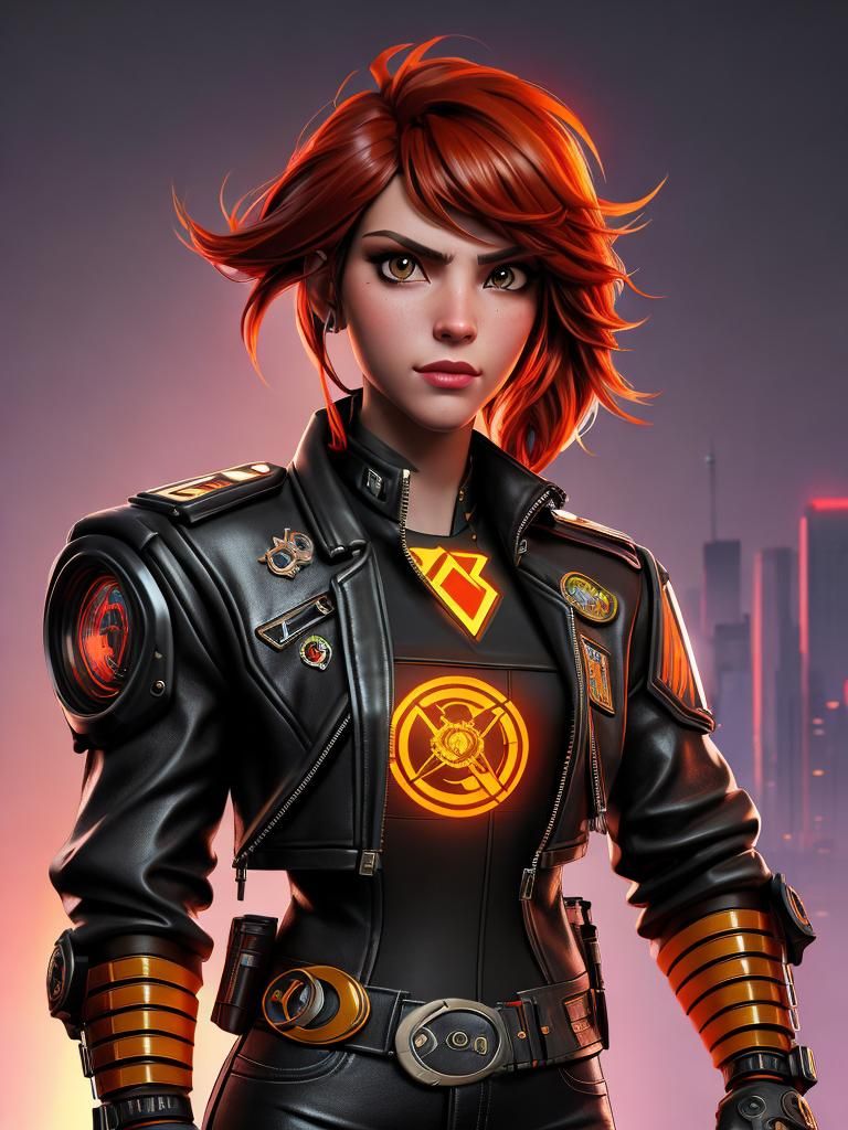 Sunset Shimmer Cyberpunk Full Height Portrait