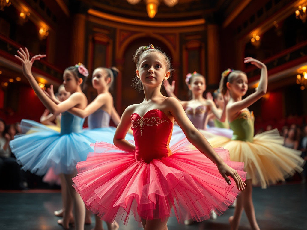 Ballerinas in Theater: Hyperrealistic Digital Art