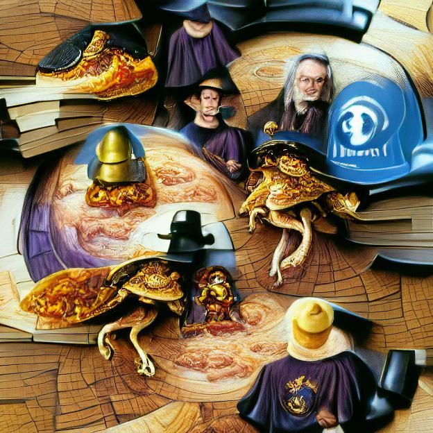 Illustration of Terry Pratchett's Discworld