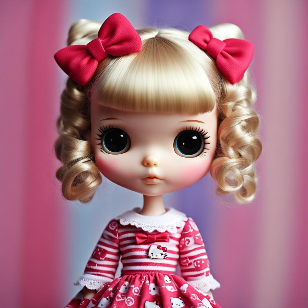Blythe Doll in Hello Kitty Style