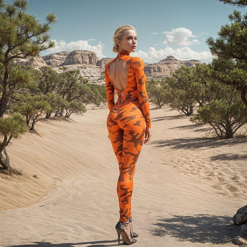 Hyperrealistic Venusian Beauty in Art Deco Setting