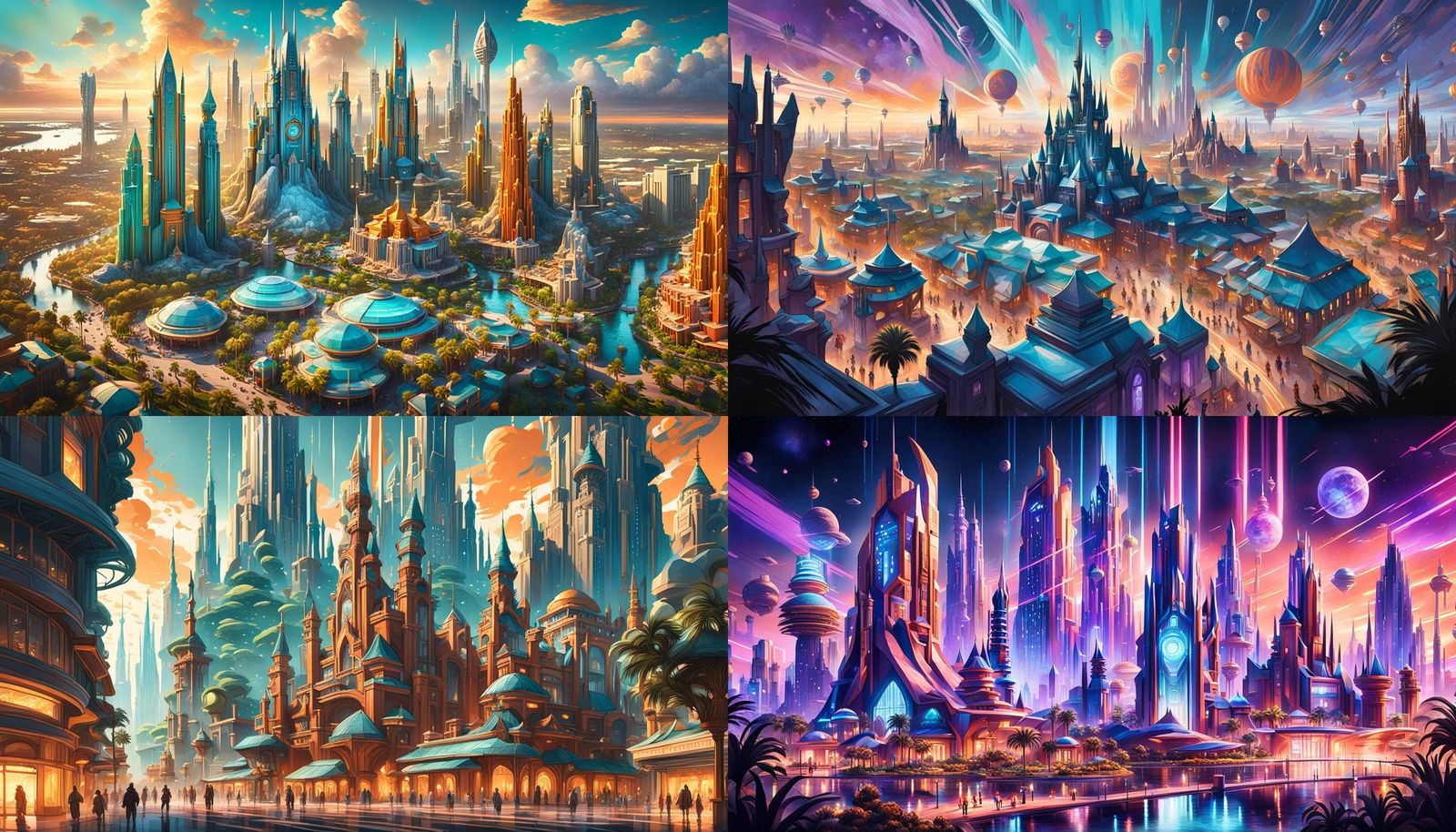 Surreal Chandrila Landscape with Fantasy Disney and Universa...