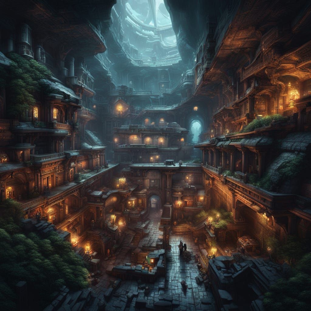 Isometric View of a Complex Underground Colony