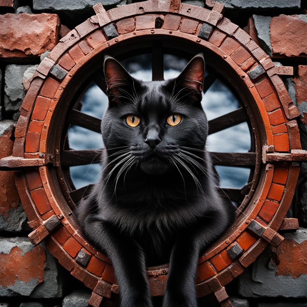 Airship and Cat Portrait in Antarctica, Professional Photogr...