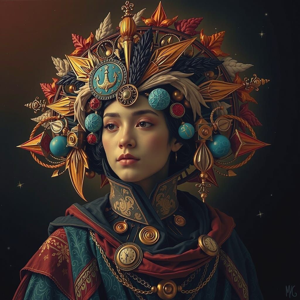 Masterpiece Painting of Beauty and Truth