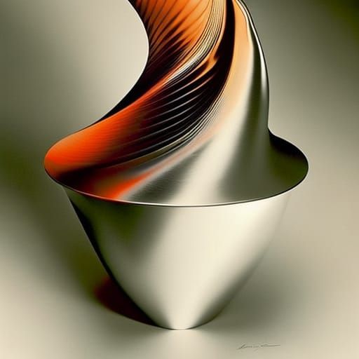 Shimmering Liquid Folds in Grayscale