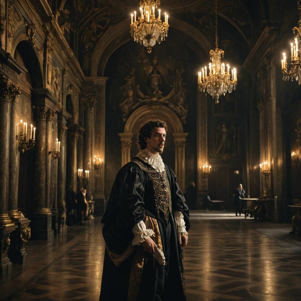 AI in Renaissance Attire: Baroque Concept Art
