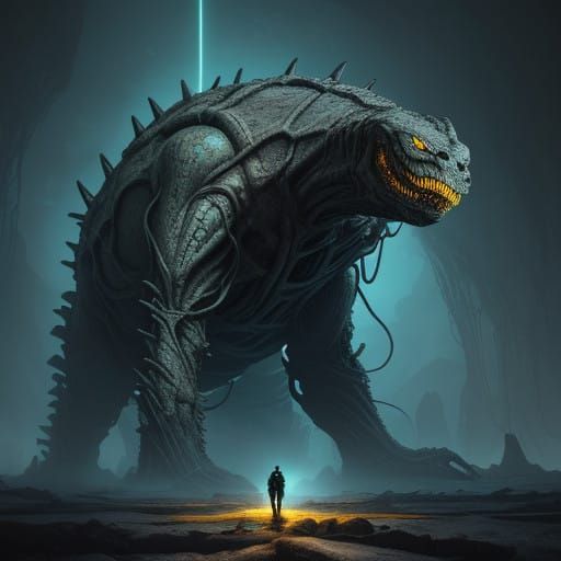 Mysterious, Bioluminescent Creature Emerges from Twisted, Re...