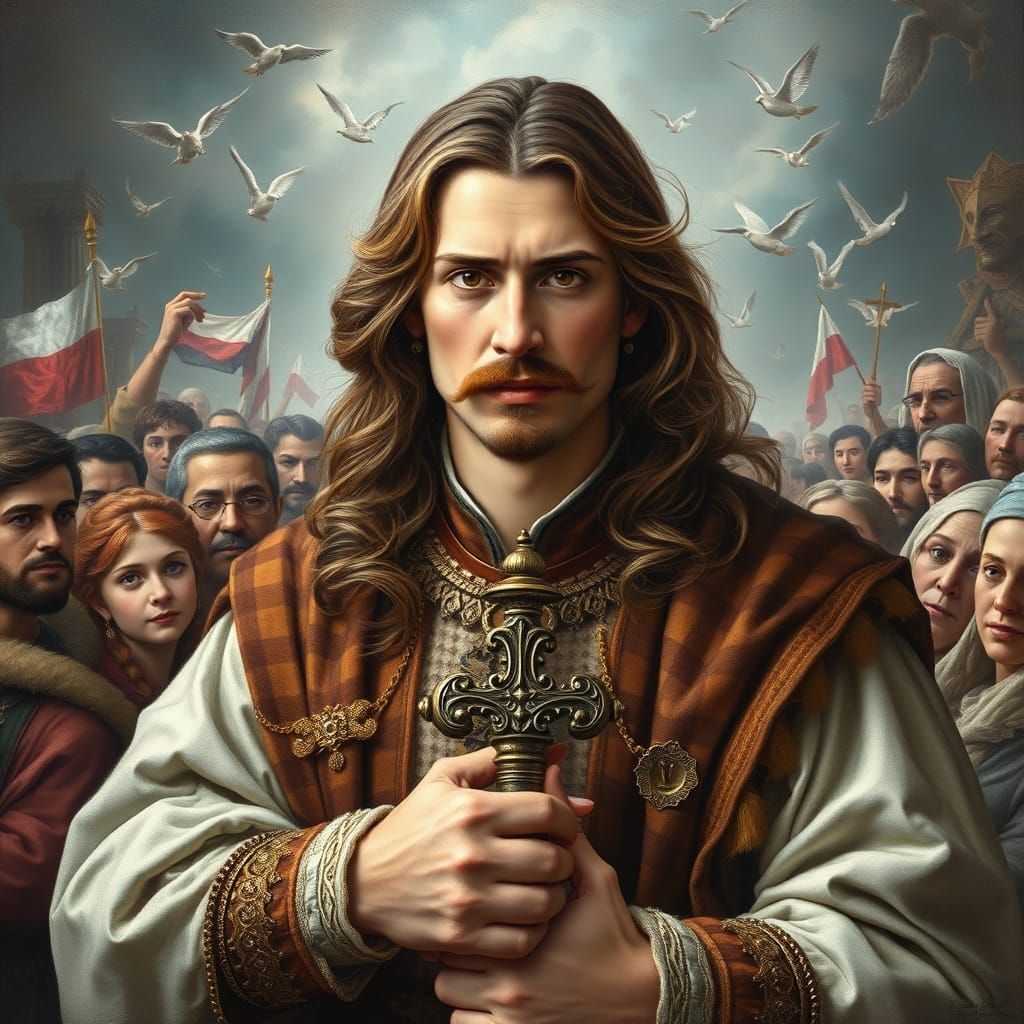 Portrait of Jeremi Wiśniowiecki with Polish People