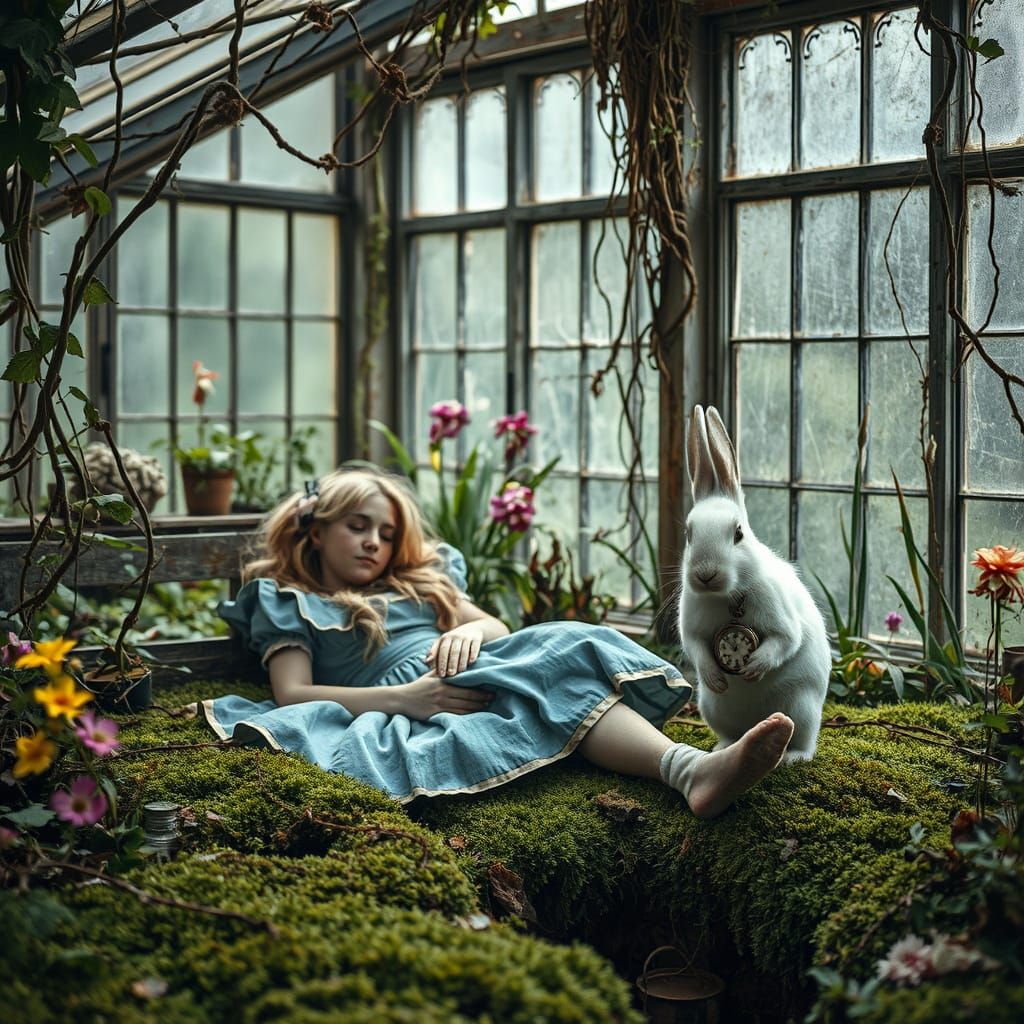 Alice in Wonderland: Weathered and Resting