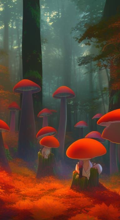 Mushroom forest