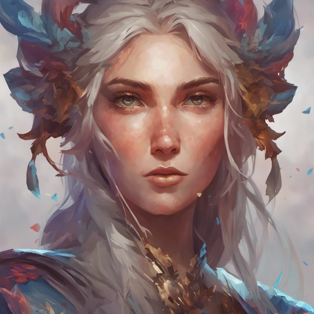 Detailed DnD Portrait with Volumetric Lighting