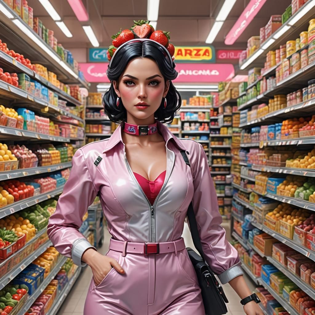 Lady Bonanza in AI Galactic Supermarket Storm
